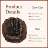 SOFEIYAN Claw Clip Messy Bun Hair Piece Wavy Curly Hair Bun Clip in Claw Chignon Ponytail Hairpieces Synthetic Tousled Updo Hair Extensions Scrunchie Hairpiece for Women, Blonde & Medium Brown