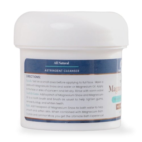 Heath and Wisdom Magnesium Snow - Magnesium Bath Soak, Magnesium Soak Bath, Magnesium Carbonate Powder, Magnesium for Bath, Calm Magnesium Powder, Magnesium Foot Soak, Magnesium for Skin - 0.35 Ounces