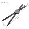 Charme Princesse Eyebrow Ruler Stainless Steel Tattoo Eyebrow Stencil Ruler Three-Point Positioning Permanent Eyebrow Makeup Measuring Symmetrical tool(Black) LB000249-1