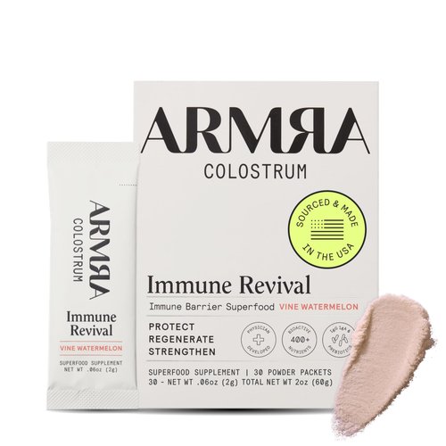 ARMRA Colostrum™ Powder | Vine Watermelon | Gut Health & Bloating | Skin & Hair | Immunity | Keto, Gluten & Fat-Free | 30 Servings