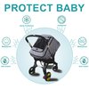 Car Seat Rain Cover,Universal Baby Stroller Accessory for Infant Car Seat Stroller,Waterproof, Windproof Protection,Protect from Dust Snow(Grey)