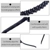 Doneace Pearl Headband Black Pearls Rhinestones Hairbands Fashion Sparkly Beaded Headbands Bridal Hair Hoop Party Wedding Hair Accessories for Women Girls 1PCS
