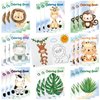 Jutom 24 Pcs Safari Jungle Animals Party Favors Coloring Books Bulk for Kids Adults Gifts Mini DIY Art Drawing Book for Home School Classroom Activity Jungle Party Supplies