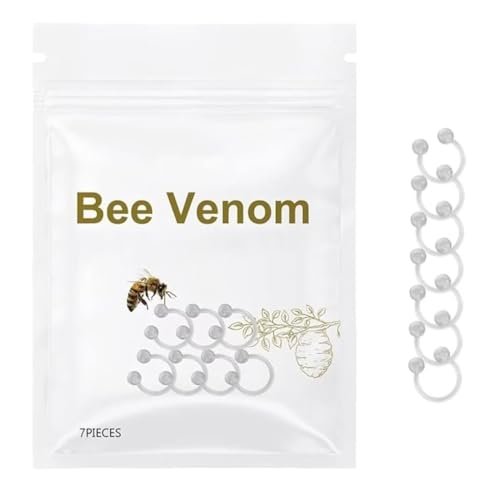 ZIGFRUIT Bee Venom Lymphatic Drainage Nose Ring,Bee Venom Lymphatic Slimming Nose Ring 1 pack of 7 pcs