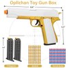 Toy Gun Soft Bullet for Boys Girls, Toy Foam Blasters & Guns, Toy Guns with Shell Ejecting, Gift Box for Christmas Birthday for Boys Girls Adults Age 8+ Gold
