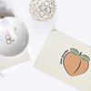 The Cotton & Canvas Co. Just Peachy Summer Beach Cosmetic Bag and Travel Make Up Pouch