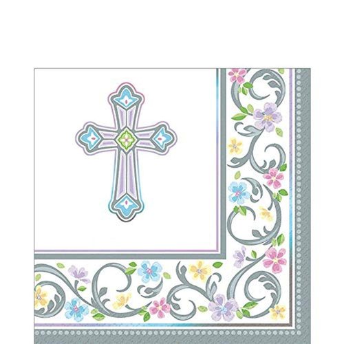 Amscan Beverage Napkins, 5 x 5 x 1.1, Multicolor,709420