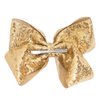 1PCS 8 Inch Big Sequin Hair Bows for Girls Alligator Clips Sparkly Glitter Hair Accessories for Little Teen Toddler Girls Kids (Gold)