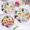 AnyDesign 30Pcs Cat Theme Plate Cat Birthday Party Disposable Plates 9 x 7 Inch Cartoon Kitten Plates Kitty Party Tableware for Cat Theme Birthday Baby Shower Party Tabletop Decor Supplies