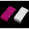 LASSUM 2PCS Double Cup Plastics Nail Art Cup Bowl Soaking Dish Dappen Dish with Lids for Mixing Acrylic Powder Liquid