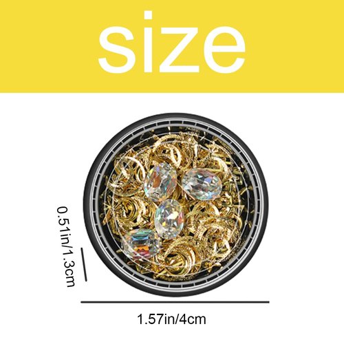 Nail Studs Gems Sparkle Rhinestones Metal Rivets Moon Star Shaped Artificial 3D Nail Art Decoration for Women Girl DIY Nail Decor for DIY Crafts Gems Jewelry
