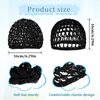 5 Pcs Crochet Wig Cap Soft Wig Net Breathable Hair Net for Wig Sleep Cap Black Mesh Wig Cap Reusable Hair Nets for Women