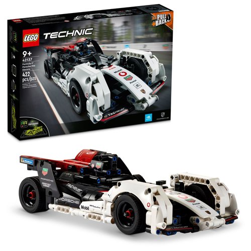 LEGO Technic Formula E Porsche 99X Electric Car Model Building Set, Pull-Back Toy Race Car Champion Winner, Comes with an Immersive AR App, Gift for Kids Ages 9 and Up & Adults Racing Fans, 42137