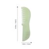Healeved 4PCS Scalp Comb Natural Jade Gua Sha Comb Scalp Massage Comb Detoxing Comb Head Massage Comb Jade Comb for Scalp Facial Massage Relaxation