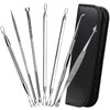 Teenitor 7 in 1 Pimple Popper Tool Kit Blackhead Remover Extractor Tool Kit, Blackhead Extractor and Pimple Tool Safe Treatment Zit Popper Acne Kit Black Head Extractions Tool Comedone Extractor