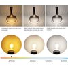 5-Pack E17 S11 LED Light Bulb,E17 Intermediate Base Mini Globe Bulb 4W Warm White 2700K,40 Watt S11 G40 Incandescent Bulb Replacement for Desk Lamp,Cabinet,Closet Non Dimmable