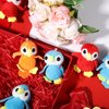 Zomiboo 9 Pieces Stuffed Parrot on Shoulder Parrot Plush Animal Pirate Costume Accessory 3.5 Inch Blue Orange Scarlet Bird Toys Soft Stuffed Bird for Pirate Party Decoration Supplies
