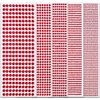 3555Pcs Gems Stickers for Kids Crafts, Self Adhesive Rhinestone Stickers for Hair Face Body Makeup, Bling Stick on Jewels Stickers Decorative Diamond DIY Craft 5 Sizes 3/4/5/6/8 mm(Red)
