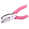 Star Shape Single Paper Hole Punch, 1 Pack 6.3 Inch Length 1/4 Inch of Diameter of Hole Handheld Puncher with Pink Soft Thick Leather Cover(Star 1/4 inch)