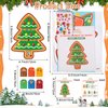 Supervitae 24 Sets Christmas Craft Kits DIY Christmas Tree Ornament Decorations Art Sets Santa Snowman Gingerbread Crafts Stickers for Holiday Xmas Home Classroom Activities Party Favors(Gingerbread)