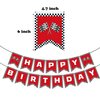 PANRRPERS Race Car Birthday Balloons Racing Banner 40 Inch Racetrack Number 0-9 Balloon for Baby Shower Birthday Race Car Themed Party Decoration (Number 2)