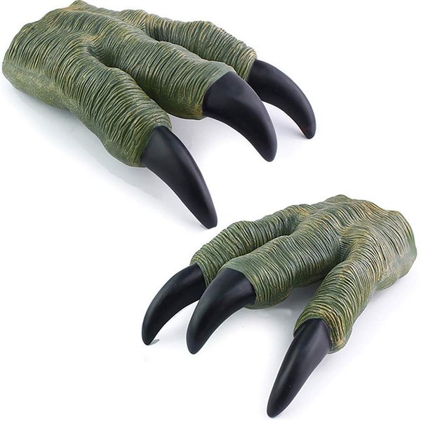 Liberty Imports 2 Pack: Dinosaur Claws Toys Oversized Dino Velociraptor Rubber Realistic Jurassic Claws for Kids Cosplay Roleplay Costume Accessories