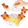 FETTIPOP DIY Butterfly Explosion Gift Box (white-yellow) DIY 7.1x5.5x4.3 inches, Surprise Flying Butterfly Box