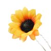 BinaryABC Sunflower Hair Pins Hair Clips for Bridal Wedding Party, Bridesmaids, Proms (10Pcs) (Yellow)