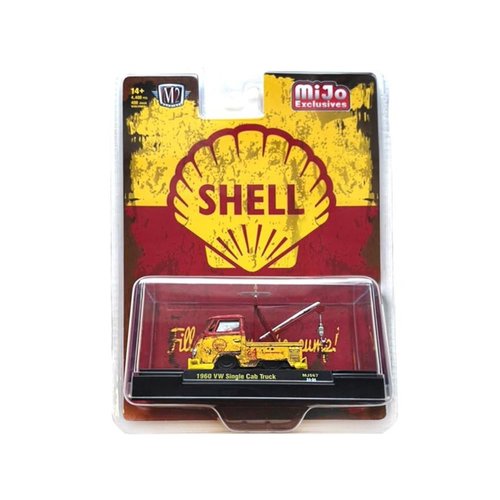 1960 Single Cab Tow Truck Yellow and Red (Weathered) Limited Edition to 4400 Pieces Worldwide 1/64 Diecast Model by M2 31500-MJS67