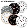 AKCISOT Wall Clock 10 Inch Silent Non-Ticking Modern Clocks Battery Operated - Analog Small Classic for Office, Home, Bathroom, Kitchen, Bedroom, School, Living Room(Black)