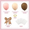 BANBALLON 82 PCS Party Balloons Kit Latex 10 inch Brown Pink Khaki Cream Balloons for Girl Party Wedding Gender Reveal Decorations Baby Shower Bear Party Supplies (Style 8)