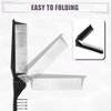 VOCOSTE Portable Folding Mini Hair Brush & Comb - Travel-Friendly, Foldable Hair Comb for Curly, Wet, Dry, Long Hair