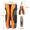 WIWUE GUO Multi Tool, Multitool, Survival Tools, Pocket Knife, Christmas Gifts, Multitool Pliers, Camping Knife, Hunting Knife with Holster and Nylon Sheath for Outdoor, Fishing, Hunting, Hiking