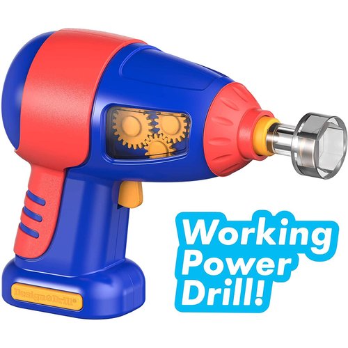 Educational Insights Design & Drill Bolt Buddies Police Motorcycle Toy, Take Apart Toy with Electric Drill Toy, STEM Toy, Gift for Boys & Girls, Ages 3+