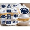 Penn State Cupcake Toppers (24 Pcs) Penn State University Party Supplies for Football Tailgating, Birthday Party Decor, Graduation Party Decorations PSU Cake Toppers (Penn State Nittany Lions)