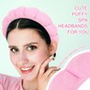 ACO-UINT 3 Pack Spa Headbands for Washing Face, Skincare Headbands Makeup Headband Sponge Face Wash Headband, Terry Cloth Headbands Puffy Hair Band for Washing Face