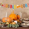 Gobble Gobble Turkey Thanksgiving Banner - Essential Thanksgiving Party Supplies for Unforgettable Thanksgiving Party Decorations