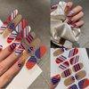 8Sheets Independence Day Semi Cured Gel Nail Strips 4th of July Nail Polish Stickers Designs Star Patriotic American Flag Full Wrap Nail Polish Decals Decoration for Women DIY Acrylic Nails
