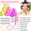 41 Pcs Jumbo Hair Curlers Rollers with Clips Big Hair Rollers with 3 Sizes 64mm 55mm 48mm, Self Grip Hair Roller for Long Medium Short Thick Thin Bangs Volume, Hair Roller with Comb Braid Tool