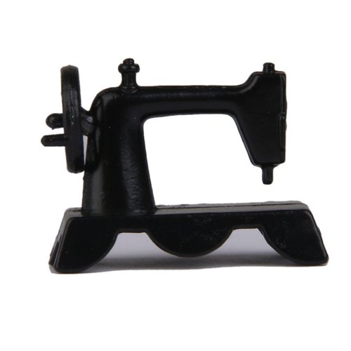 International Miniatures Dollhouse Miniature Portable Old Fashioned Sewing Machine