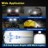 WOWLED 27W Portable LED Work Light Flood Lamp with Magnetic Base for Car, Off-Road, Truck, Boat, Tractor, Truck, Engineering Vehicle, Maintenance, Camping Light DC 9-32V