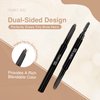 Frankie Rose Cosmetics Brow Defining Pencil - Defines, Shapes & Fills Brows – Water Resistant, Creamy Light Brown Eyebrow Pencil For Natural Looking & Well-Defined Brows