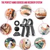 FitBeast Hand Grip Strengthener Workout Kit (5 Pack), 2 Forearm Grip Adjustable Resistance Hand Gripper, Finger Stretcher, Grip Ring & Stress Relief Grip Ball for Athletes