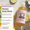 Herbal Body Wash, Lavender by Moon Valley, All Natural Ingredients, No Parabens, Vegan, Moisturizing Essential Oils, Two Pack