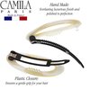 Camila Paris CP1994/2 French Hair Barrette Clip for Women, Handmade, Side Slide-in Metal-Free Closure Strong Hold Grip Hair Clips for Girls, No Slip Durable Styling Hair Accessories, Made in France