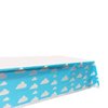 Blue Sky White Clouds Birthday Party Supplies, 20 Plates and 20 Napkins and Tablecloth71 '' x 42.5 '', Blue Sky Cartoon Theme Birthday Party Decorations for Baby Kids Shower