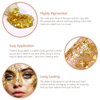 SUMEITANG 6PCS Gold Face Body Glitter Gel，Holographic Chunky Sequins Body Glitter Paint for Party Singer Concerts Music Festival Rave Accessories for Girls Women Face Body DIY Sparkling Makeup