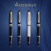 Waterman Expert Rollerball Pen Gloss Black with 23k Gold Trim Fine Point Black Ink Gift Box