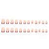 YoYoee Short Square False Nails French Press on Nails Red Fake Nails Acrylic Cute Nails Tips for Women and Girls 24PCS