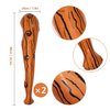 Darovly 2Pcs 35 inches Inflatable Baseball Bat Brown Stripe Bat with 1Pc Pump for Birthday Party Supplies Carnival Decorations Cosplay or Children Gifts